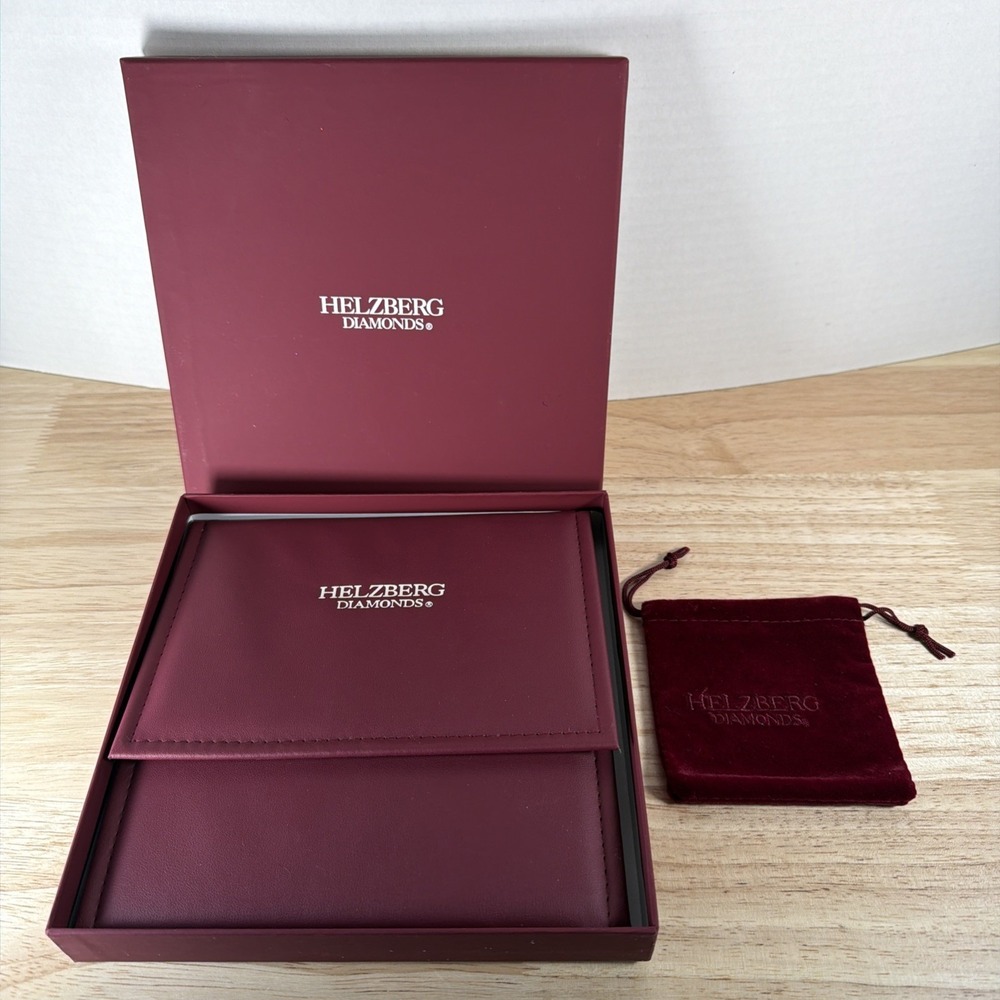 Helzberg Diamonds Case And Outer Box-box only With One Velvet Drawstring Bag